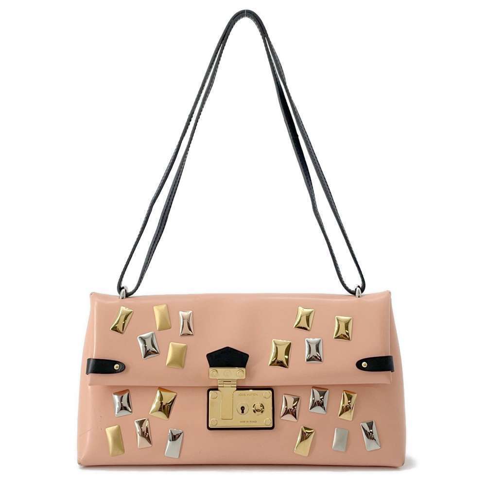 Louis Vuitton Shoulder Bag Sac Triangle Limited Edition Studded Leather